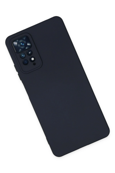 Newface Xiaomi Redmi Note 11 Pro Kılıf Nano içi Kadife Silikon - Lacivert resmi