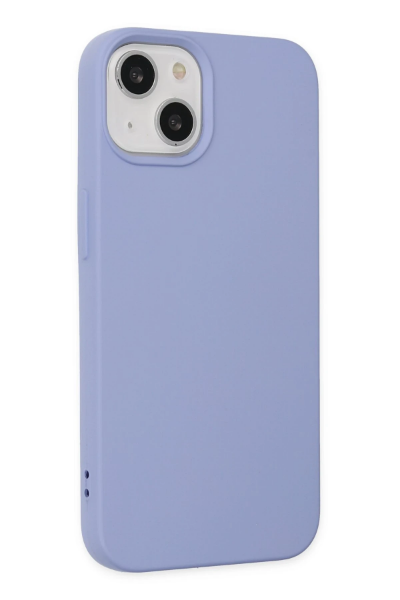 Newface iPhone 14 Plus Kılıf Nano içi Kadife Silikon - Lila resmi
