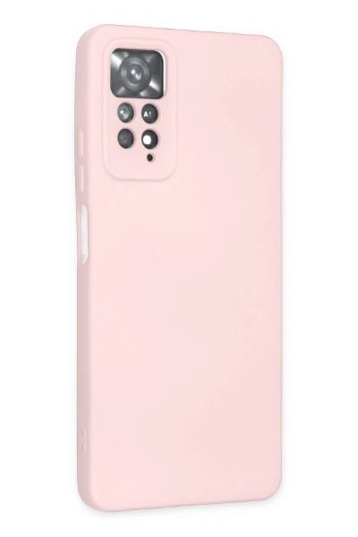 Newface Xiaomi Redmi Note 11 Pro Kılıf Nano içi Kadife Silikon - Pudra resmi