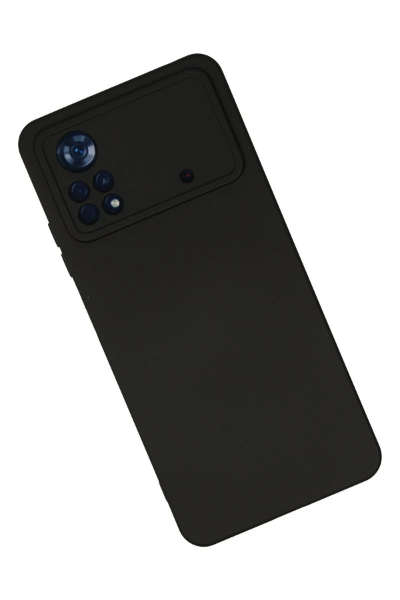 Newface Xiaomi Poco X4 Pro 5G Kılıf Nano içi Kadife Silikon - Siyah resmi