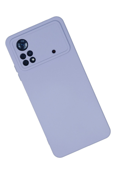 Newface Xiaomi Poco X4 Pro 5G Kılıf Nano içi Kadife Silikon - Lila resmi