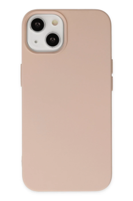 Newface iPhone 14 Plus Kılıf Nano içi Kadife Silikon - Pudra resmi