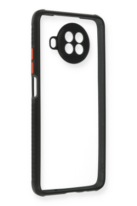 Newface Xiaomi Redmi Note 9 Pro 5G Kılıf Miami Şeffaf Silikon - Siyah resmi
