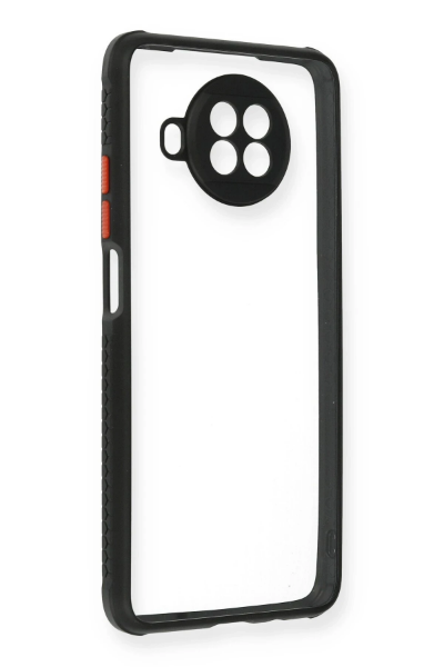 Newface Xiaomi Redmi Note 9 Pro 5G Kılıf Miami Şeffaf Silikon - Siyah resmi