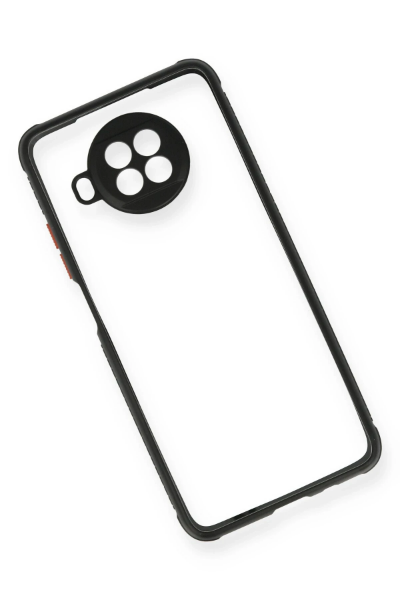 Newface Xiaomi Redmi Note 9 Pro 5G Kılıf Miami Şeffaf Silikon - Siyah resmi