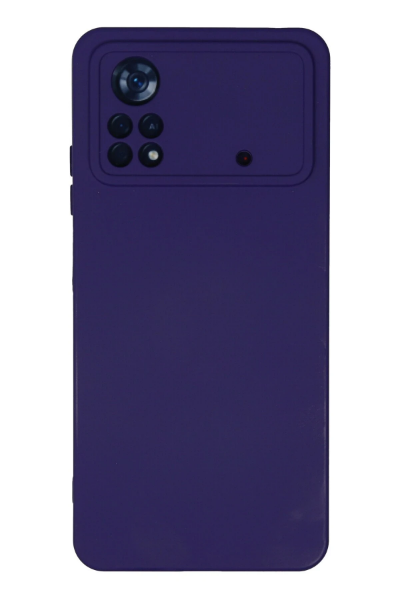 Newface Xiaomi Poco X4 Pro 5G Kılıf Nano içi Kadife Silikon - Mor resmi