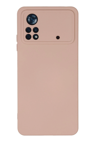 Newface Xiaomi Poco X4 Pro 5G Kılıf Nano içi Kadife Silikon - Pudra resmi