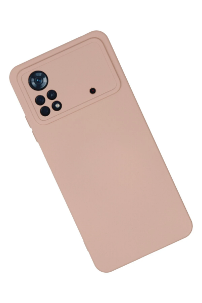 Newface Xiaomi Poco X4 Pro 5G Kılıf Nano içi Kadife Silikon - Pudra resmi