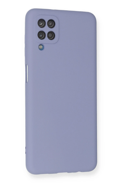 Newface Samsung Galaxy A12 Kılıf Nano içi Kadife Silikon - Lila resmi