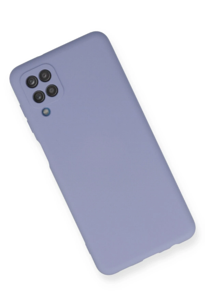 Newface Samsung Galaxy A12 Kılıf Nano içi Kadife Silikon - Lila resmi