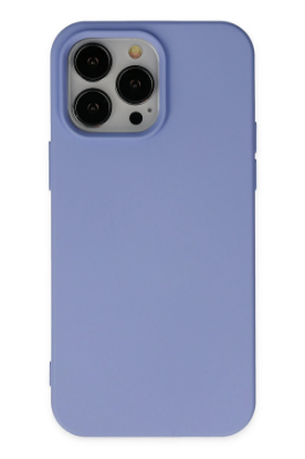 Newface iPhone 14 Pro Kılıf Nano içi Kadife Silikon - Lila resmi