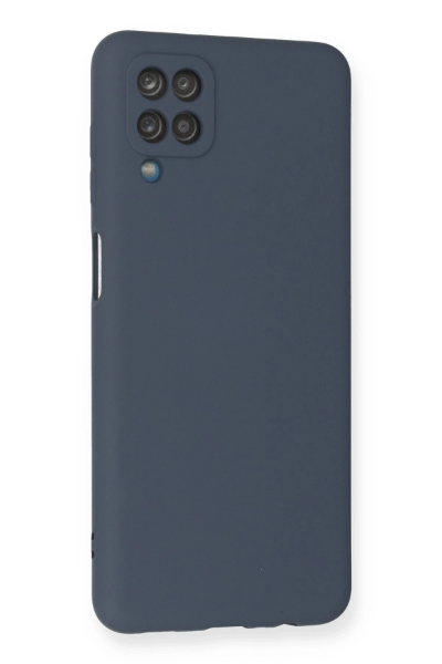 Newface Samsung Galaxy A12 Kılıf Nano içi Kadife Silikon - Gri resmi