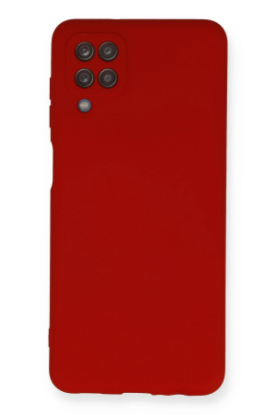 Newface Samsung Galaxy A12 Kılıf Nano içi Kadife Silikon - Kırmızı resmi