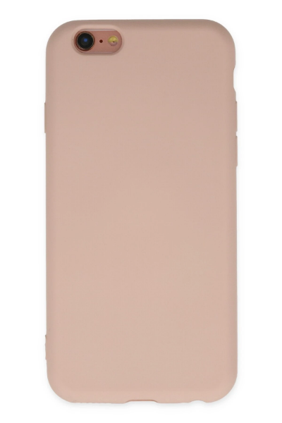 Newface iPhone 6 Kılıf Nano içi Kadife Silikon - Pudra resmi