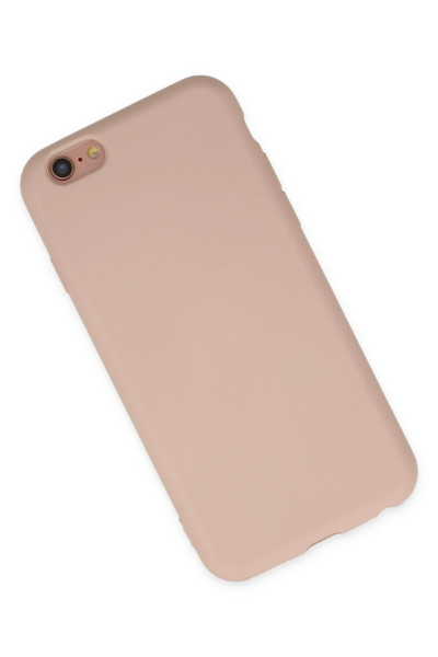 Newface iPhone 6 Kılıf Nano içi Kadife Silikon - Pudra resmi