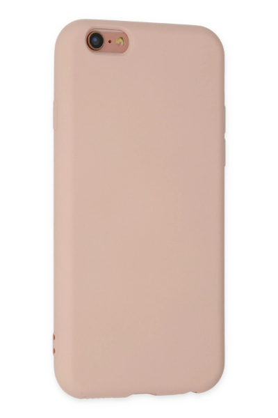 Newface iPhone 6 Kılıf Nano içi Kadife Silikon - Pudra resmi