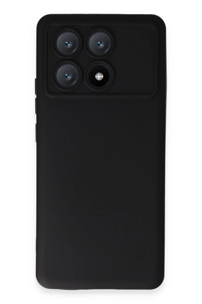 Newface Xiaomi Poco X6 Pro Kılıf Nano içi Kadife Silikon - Siyah resmi