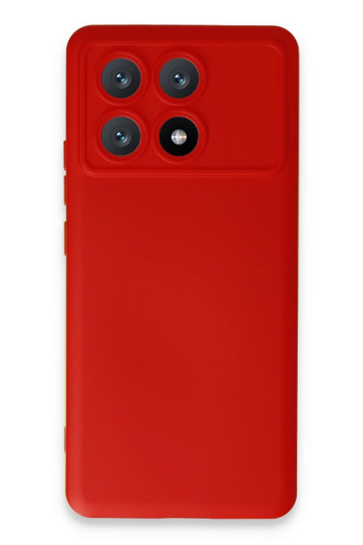 Newface Xiaomi Poco X6 Pro Kılıf Nano içi Kadife Silikon - Kırmızı resmi