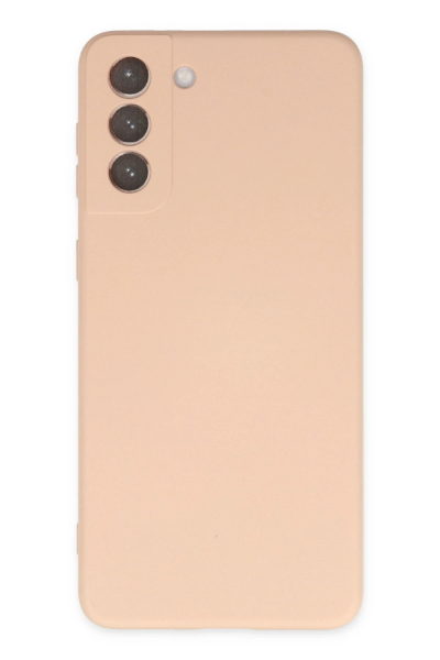 Newface Samsung Galaxy S21 FE Kılıf Nano içi Kadife Silikon - Pudra resmi