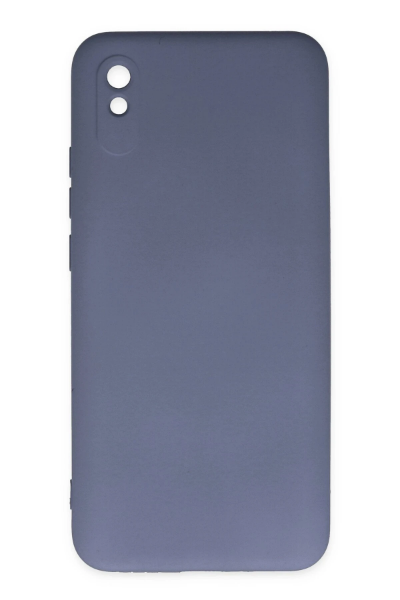 Newface Xiaomi Redmi 9A Kılıf Nano içi Kadife Silikon - Gri resmi