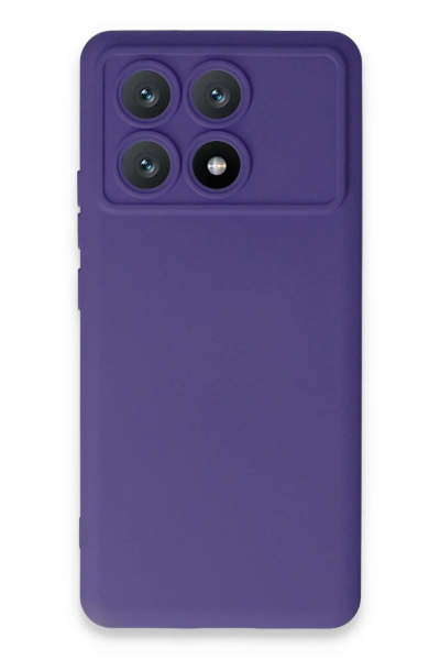 Newface Xiaomi Poco X6 Pro Kılıf Nano içi Kadife Silikon - Mor resmi