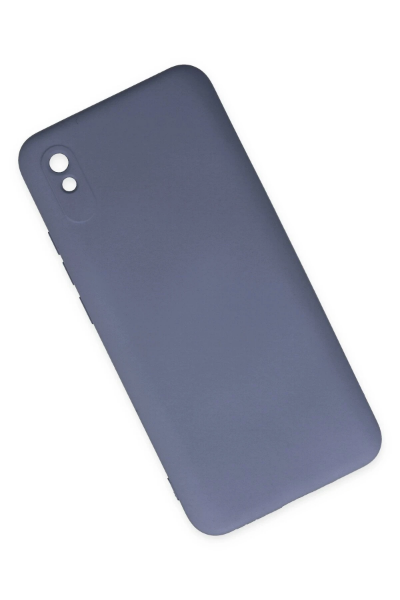 Newface Xiaomi Redmi 9A Kılıf Nano içi Kadife Silikon - Gri resmi