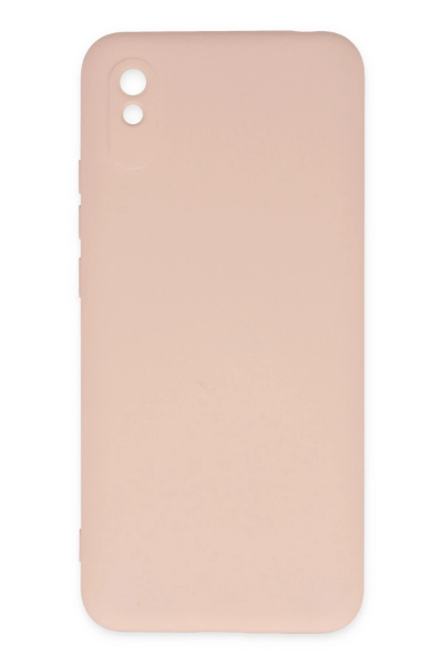 Newface Xiaomi Redmi 9A Kılıf Nano içi Kadife Silikon - Pudra resmi