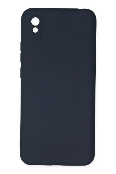 Newface Xiaomi Redmi 9A Kılıf Nano içi Kadife Silikon - Lacivert resmi