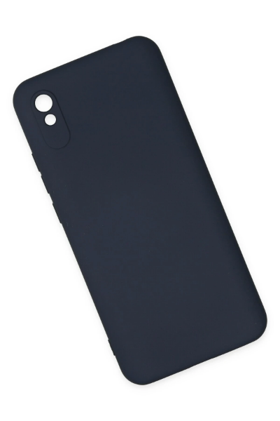 Newface Xiaomi Redmi 9A Kılıf Nano içi Kadife Silikon - Lacivert resmi