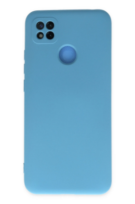 Newface Xiaomi Redmi 9C Kılıf Nano içi Kadife Silikon - Mavi resmi