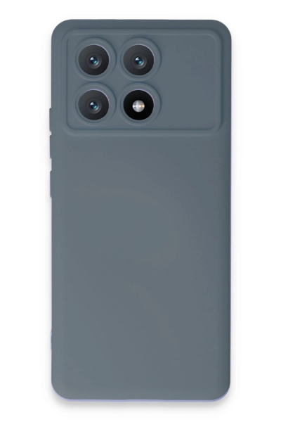 Newface Xiaomi Poco X6 Pro Kılıf Nano içi Kadife Silikon - Gri resmi