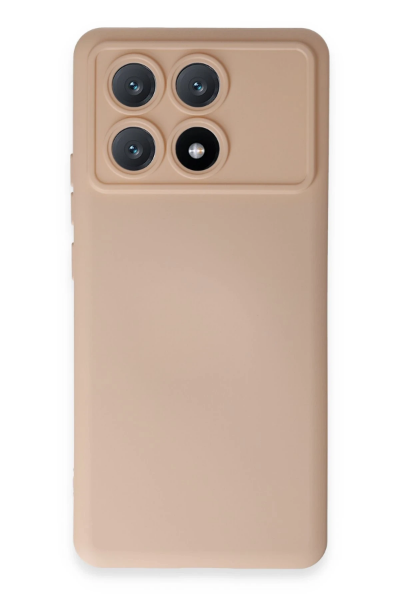 Newface Xiaomi Poco X6 Pro Kılıf Nano içi Kadife Silikon - Pudra resmi