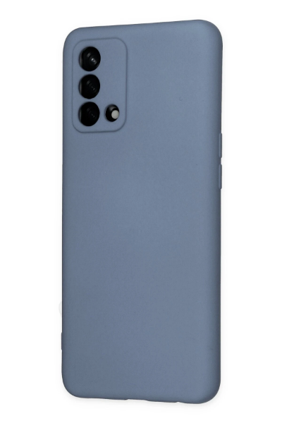 Newface Oppo A74 4G Kılıf Nano içi Kadife Silikon - Gri resmi