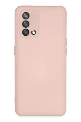 Newface Oppo A74 4G Kılıf Nano içi Kadife Silikon - Pudra resmi