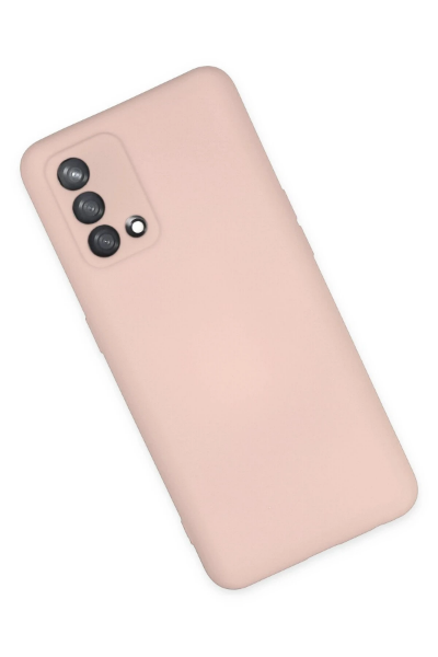 Newface Oppo A74 4G Kılıf Nano içi Kadife Silikon - Pudra resmi