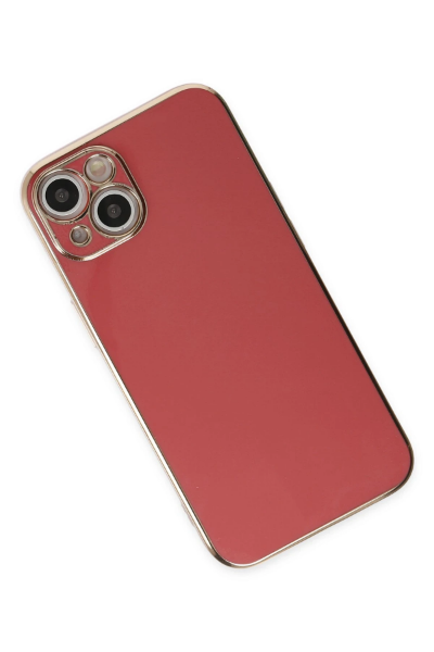 Newface iPhone 14 Plus Kılıf Volet Silikon - Kırmızı resmi