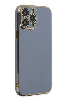 Newface iPhone 14 Pro Kılıf Volet Silikon - Mavi resmi