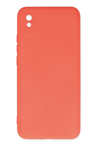 Newface Xiaomi Redmi 9A Kılıf Nano içi Kadife Silikon - Turuncu resmi