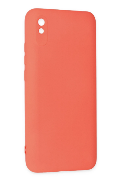Newface Xiaomi Redmi 9A Kılıf Nano içi Kadife Silikon - Turuncu resmi