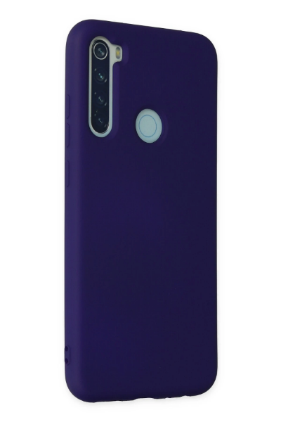 Newface Xiaomi Redmi Note 8 Kılıf Nano içi Kadife Silikon - Mor resmi