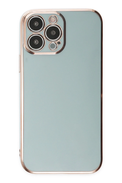 Newface iPhone 14 Pro Kılıf Volet Silikon - Açık Yeşil resmi