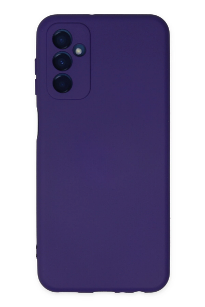 Newface Samsung Galaxy M23 Kılıf Nano içi Kadife Silikon - Mor resmi