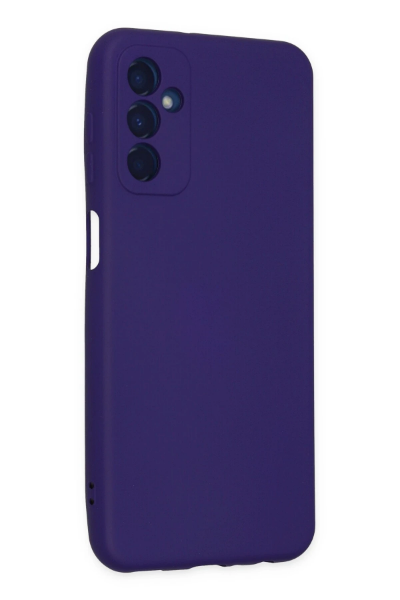 Newface Samsung Galaxy M23 Kılıf Nano içi Kadife Silikon - Mor resmi