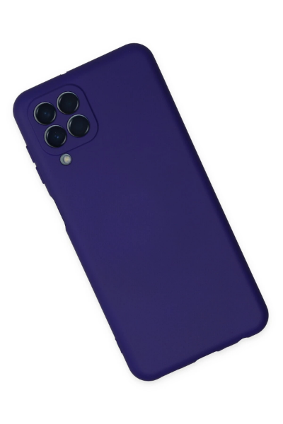 Newface Samsung Galaxy M33 Kılıf Nano içi Kadife Silikon - Mor resmi