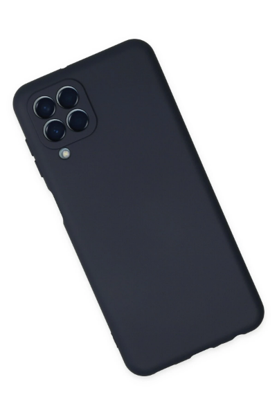 Newface Samsung Galaxy M33 Kılıf Nano içi Kadife Silikon - Lacivert resmi