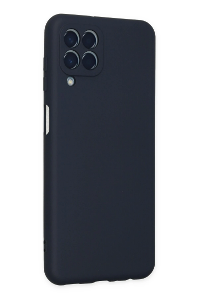 Newface Samsung Galaxy M33 Kılıf Nano içi Kadife Silikon - Lacivert resmi