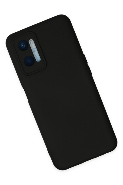 Newface Oppo A96 Kılıf Nano içi Kadife Silikon - Siyah resmi