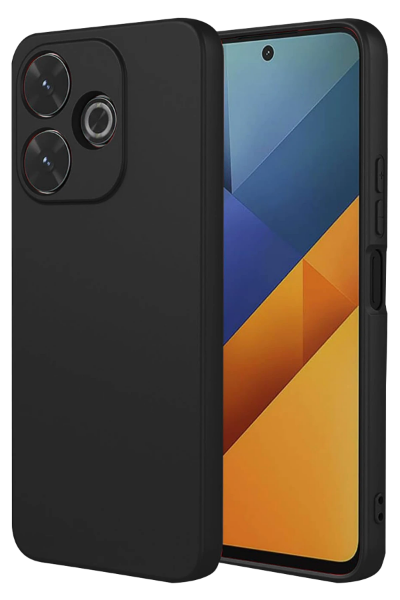 Newface Xiaomi Redmi 13 4G Kılıf Nano içi Kadife Silikon - Siyah resmi