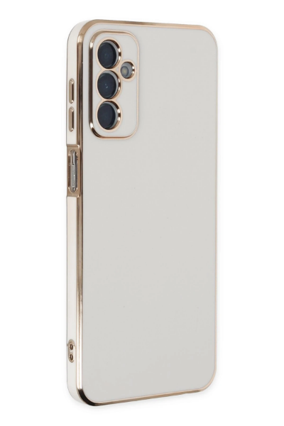 Newface Samsung Galaxy M23 Kılıf Volet Silikon - Beyaz resmi