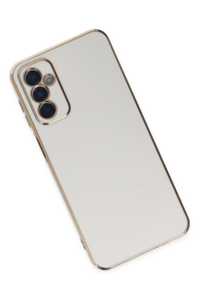 Newface Samsung Galaxy M23 Kılıf Volet Silikon - Beyaz resmi